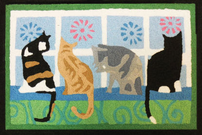 Picture of Kitties In The Window  Jellybean Rug®