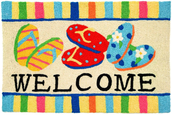 Picture of Flip Flop Welcome  Jellybean Rug®