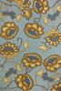 Picture of Jacobean Floral Spa Blue  34" X 54"