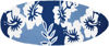 Picture of Surfboard - Navy Hibiscus  Jellybean Rug®