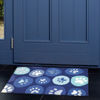 Jellybean Paws Galore-Blue Pets Decor 21 x 33 in Washable Accent Rug