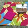 Jellybean Home & Garden  Piccadilly Floral 34" X 54" Indoor Outdoor Floral Garden  Area Rug