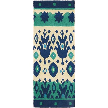 Picture of Blue & Green Ikat - 21" X 54"