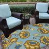 Picture of Jacobean Floral Spa Blue  34" X 54"