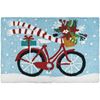 Holiday Biking, Jellybean Accent Rugs, Seasonal