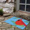 Picture of Cardinal Perched In Pines Jellybean Rug®