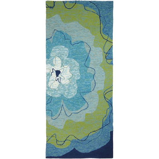 Picture of Watercolor Blue Blossom 26" x 60"