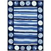 Picture of Coastal Stripes and Shells  8' x 10'