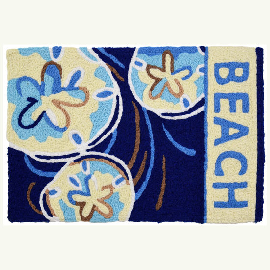 Picture of Beach Sanddollars Jellybean® Accent Rug