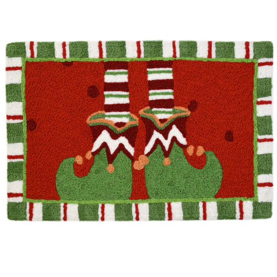 Picture of Santa's Elf Slippers Jellybean Rug®