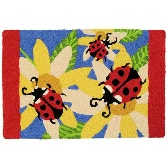 Picture of Ladybugs and Yellow Sunflowers