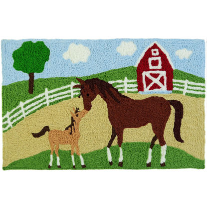 Picture of Mare and Foal on The Farm Jellybean® Rug