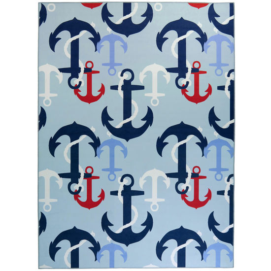 Picture of Ship A'hoy Micro-Suede Area Rug Size 3' x 5'