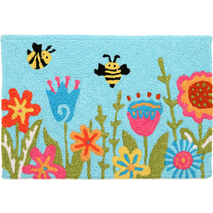 Picture of Tulips and Bees Jellybean® Rug