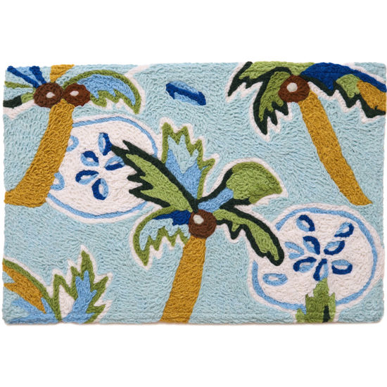 Picture of Tropical Palms & Sand Dollars Jellybean® Rug