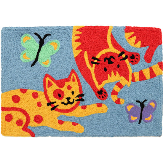 Picture of Kitties and Butterflies Jellybean® Rug