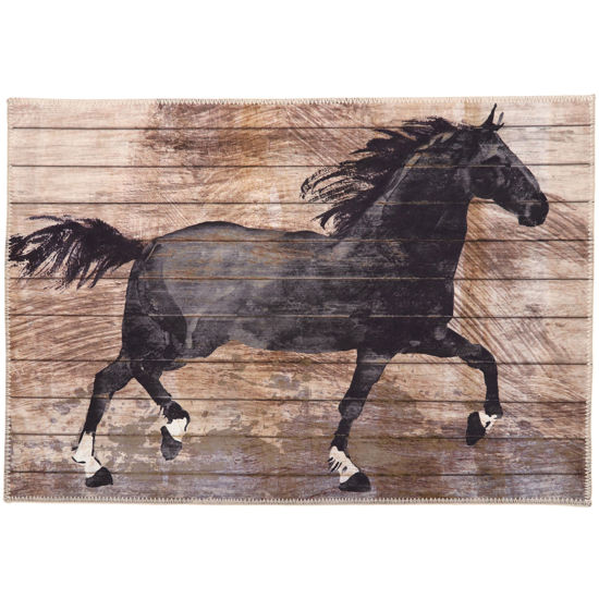 Picture of Barnwood Black Stallion Olivia's Home Rug