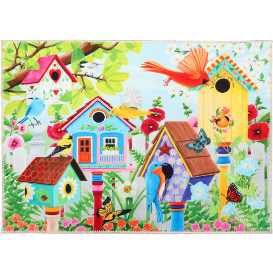 Picture of Birdhouse Hamlet Machine Washable Olivia's home Rug