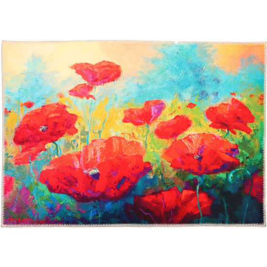Picture of Painted Poppy Field Olivia's Home Rug