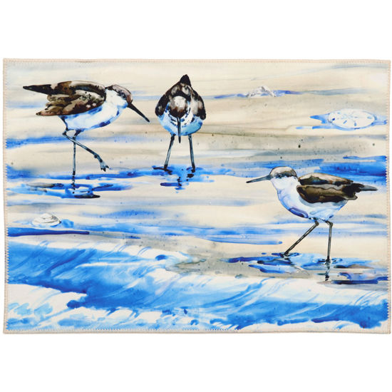 Picture of Sandpipers in the Foaming Sea Home Rug