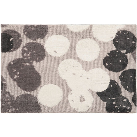 Picture of Modern Dots Beige and Gray Simple Spaces Rug