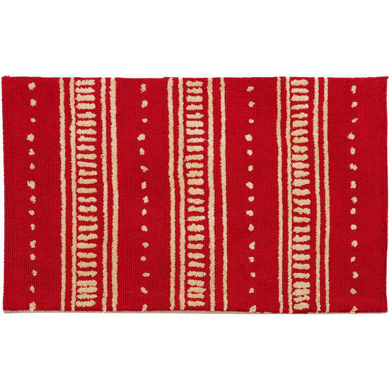 Picture of Moroccan Red Simple Spaces Rug