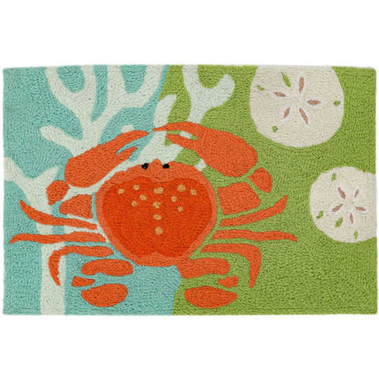 Picture of Red Crab and Sanddollars Jellybean® Rug