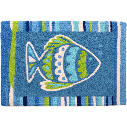 Picture of Jazzy Blue Fish Jellybean® Rug