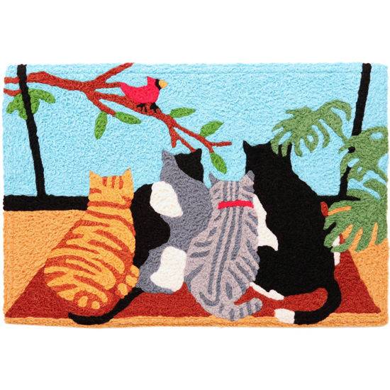 Picture of Bird Watchers Machine Washable Jellybean® Accent Rug