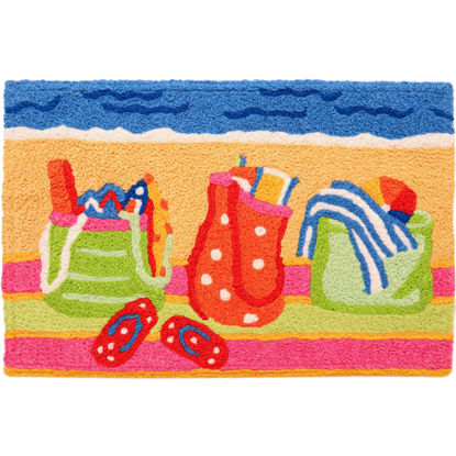 Picture of Beach Gear Machine Washable Jellybean® Accent Rug