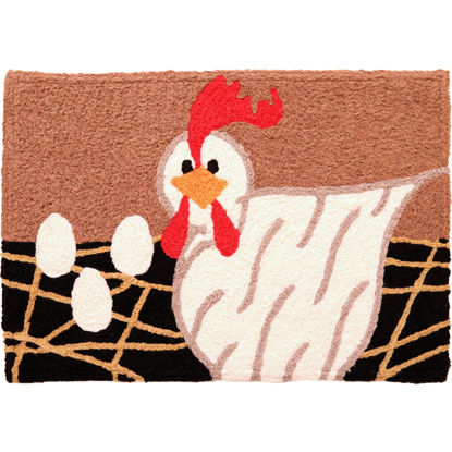 Picture of Proud Mama Chick Machine Washable Jellybean®  Accent Rug