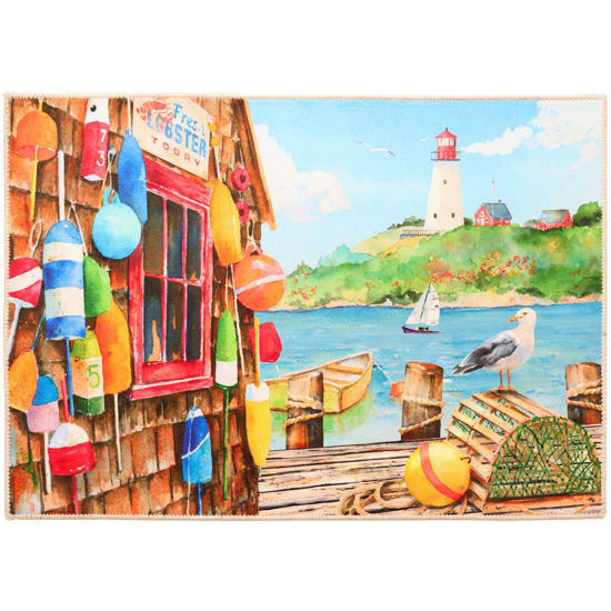 Picture of Dockside Machine Washable Olivia's Home™  Accent Rug