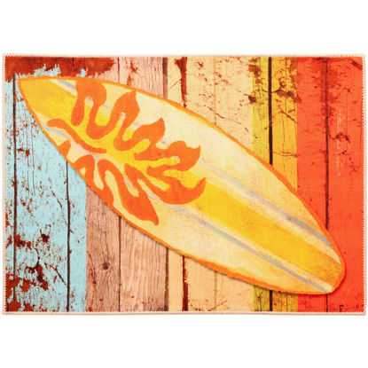 Picture of Surfboard Machine Washable Olivia's Home™  Accent Rug