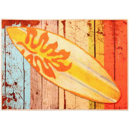 Picture of Surfboard Machine Washable Olivia's Home™  Accent Rug