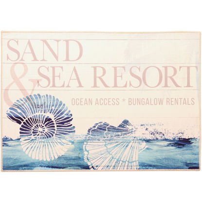 Picture of Sand and Sea Resort Machine Washable Olivia's Home™ Accent Rug