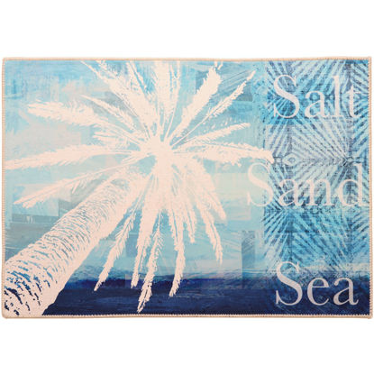 Picture of Salt, Sand, Sea Machine Washable Olivia's Home™ Accent Rug