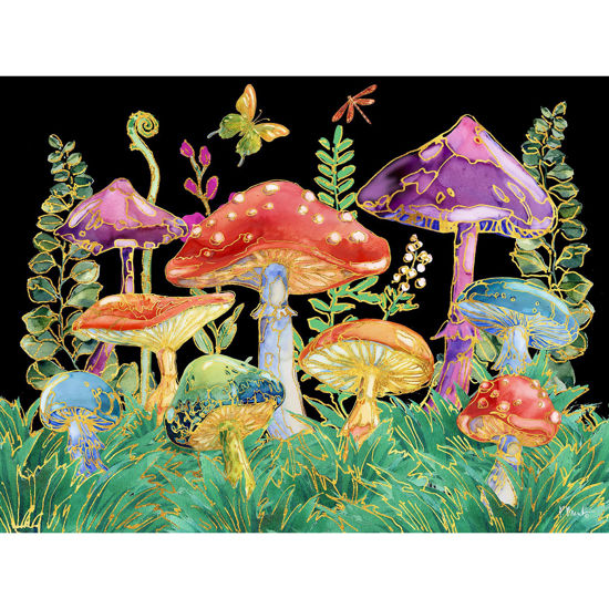 Picture of Magic Mushrooms Machine Washable Olivia's Home™ Accent Rug