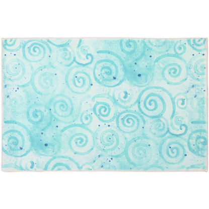 Picture of Blue Waves Cozy Living Rug