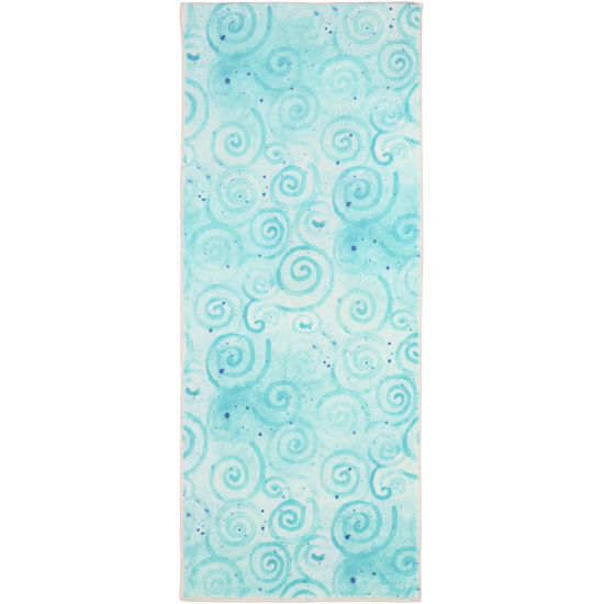 Picture of Blue Waves Cozy Living Rug