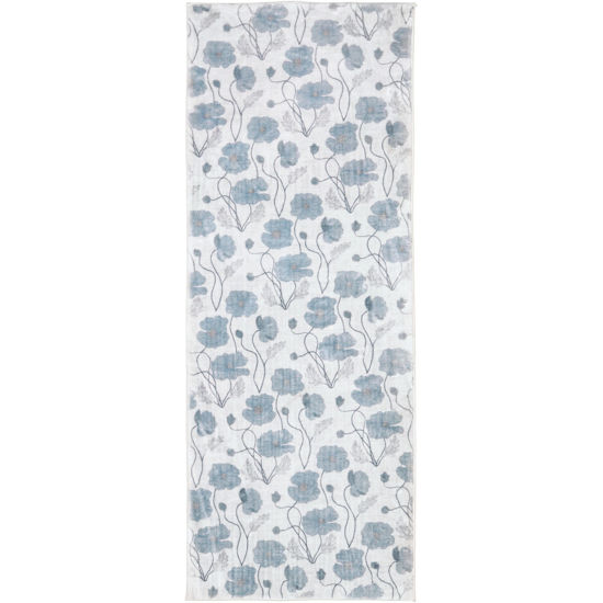 Picture of Blue Poppies Cozy Living Rug