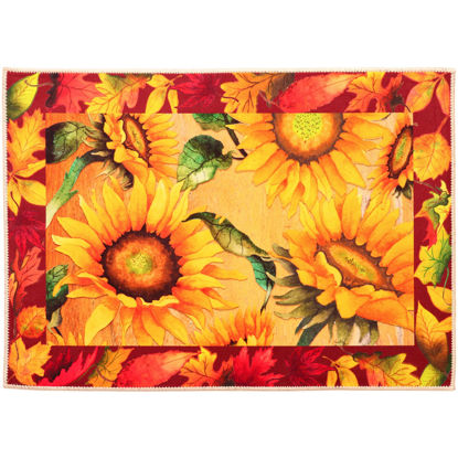 Picture of Framed Sunflowers Olivia's Home Rug- NEW