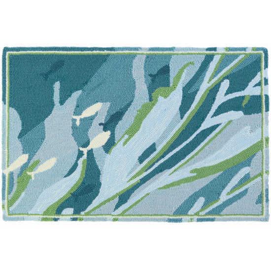 Picture of Floating Sea Grass Homefires Hand Hooked Accent Rug 22" x 34"