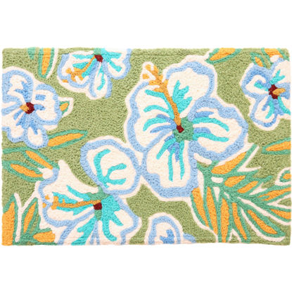 Picture of Tropical Hibiscus Machine Washable Jellybean®  Accent Rug