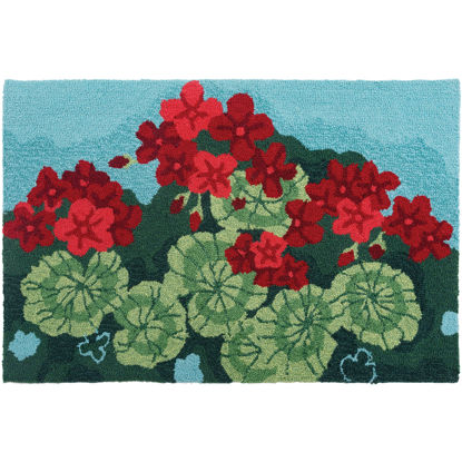 Picture of Geranium Garden Hand Hooked Accent Rug