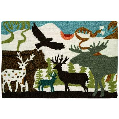 Picture of Forest Dwellers Homefires Hand Hooked Accent Rug